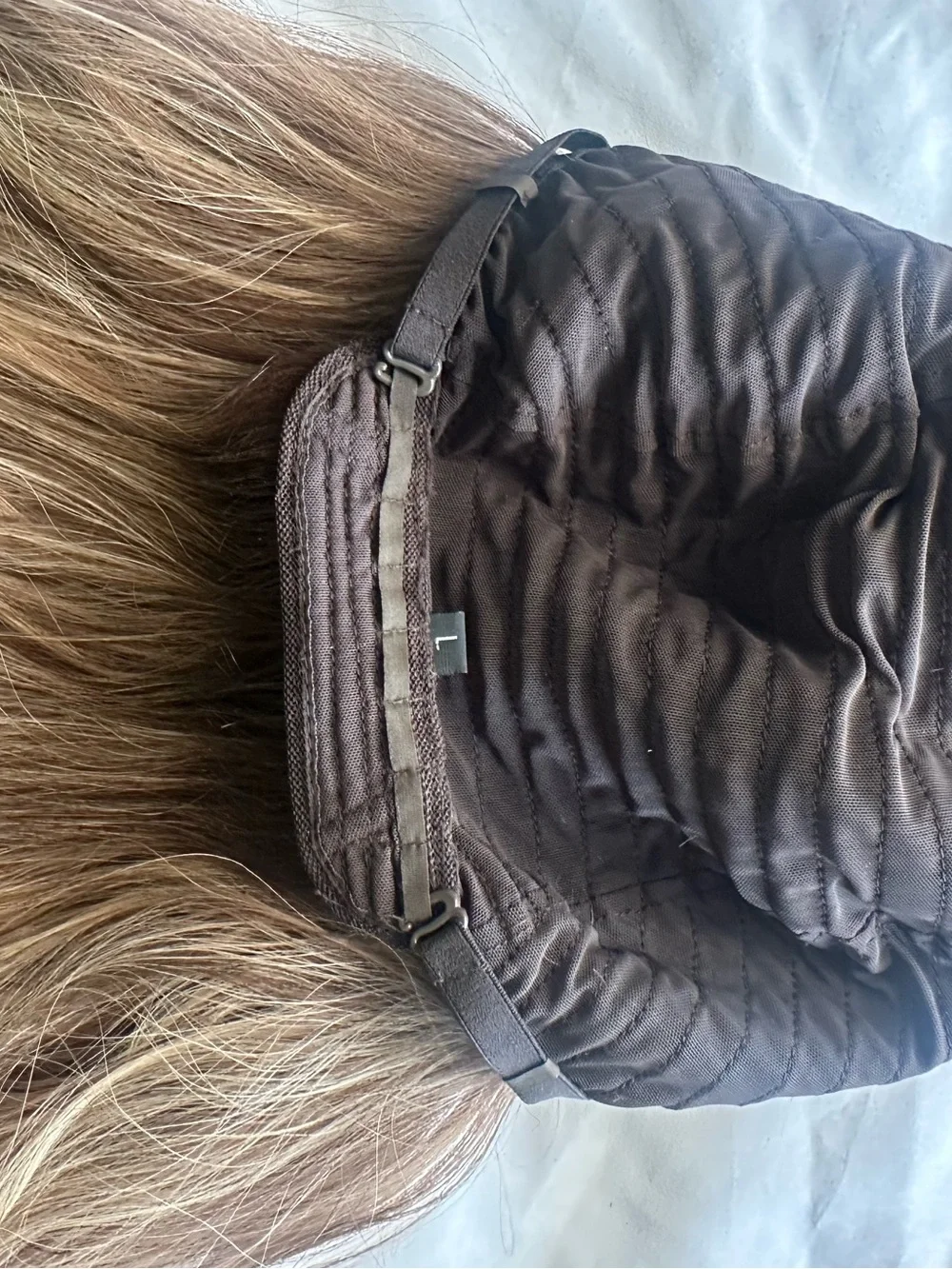 Long Wavy Blonde-Brown Blend Human Hair Wig – Natural Ash Blonde Highlights